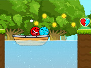 Červená A Modrá Lopta Cupid Love